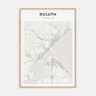 Duluth Map Portrait Poster