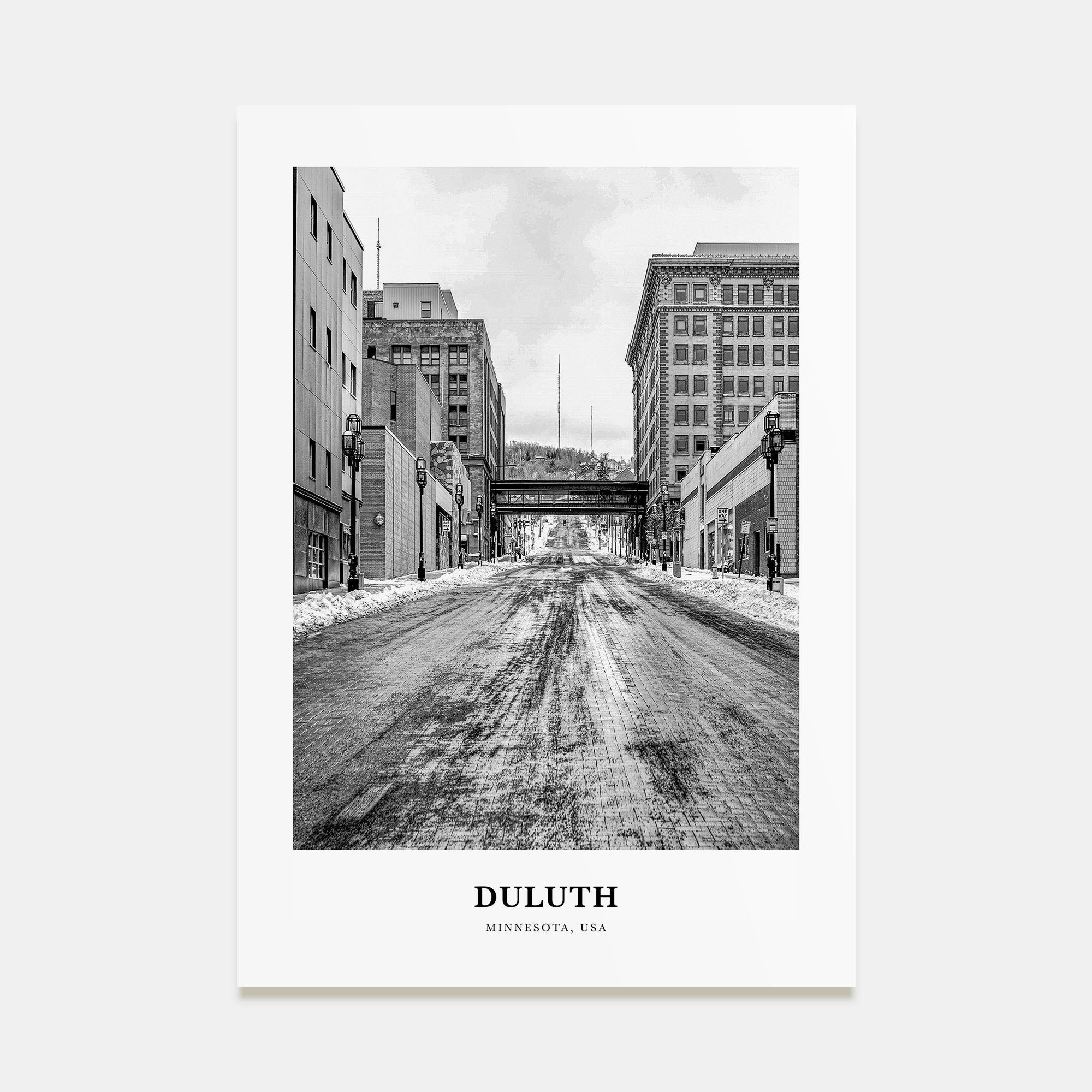 Duluth Portrait B&W Poster
