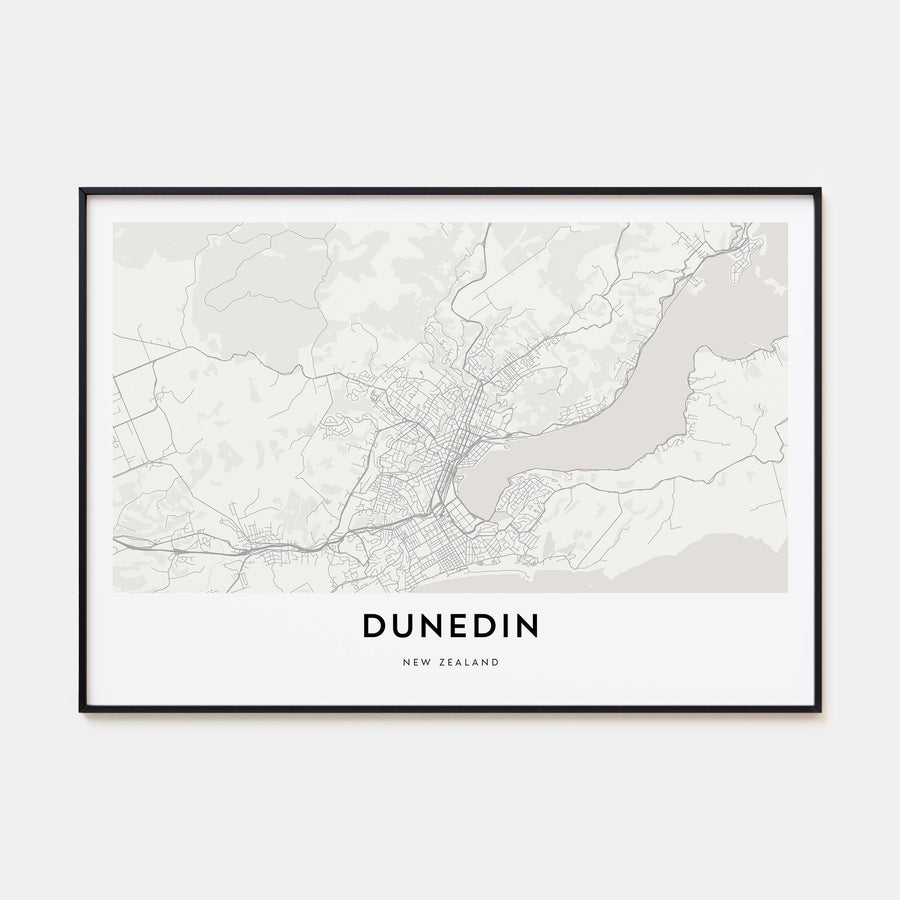 Dunedin Map Landscape Poster