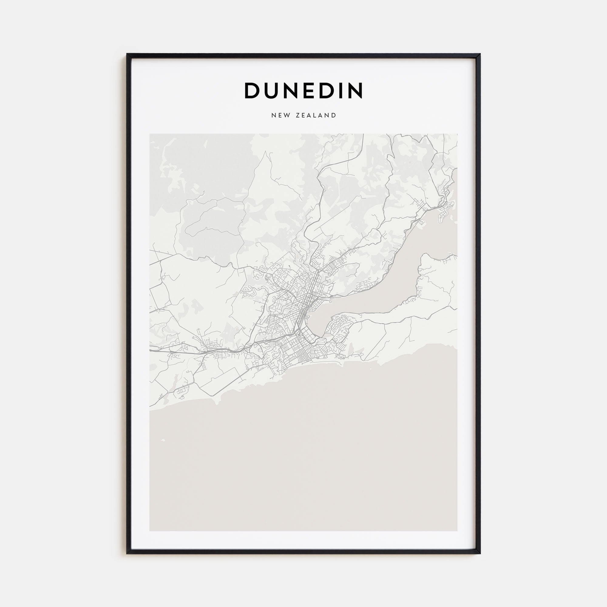 Dunedin Map Portrait Poster