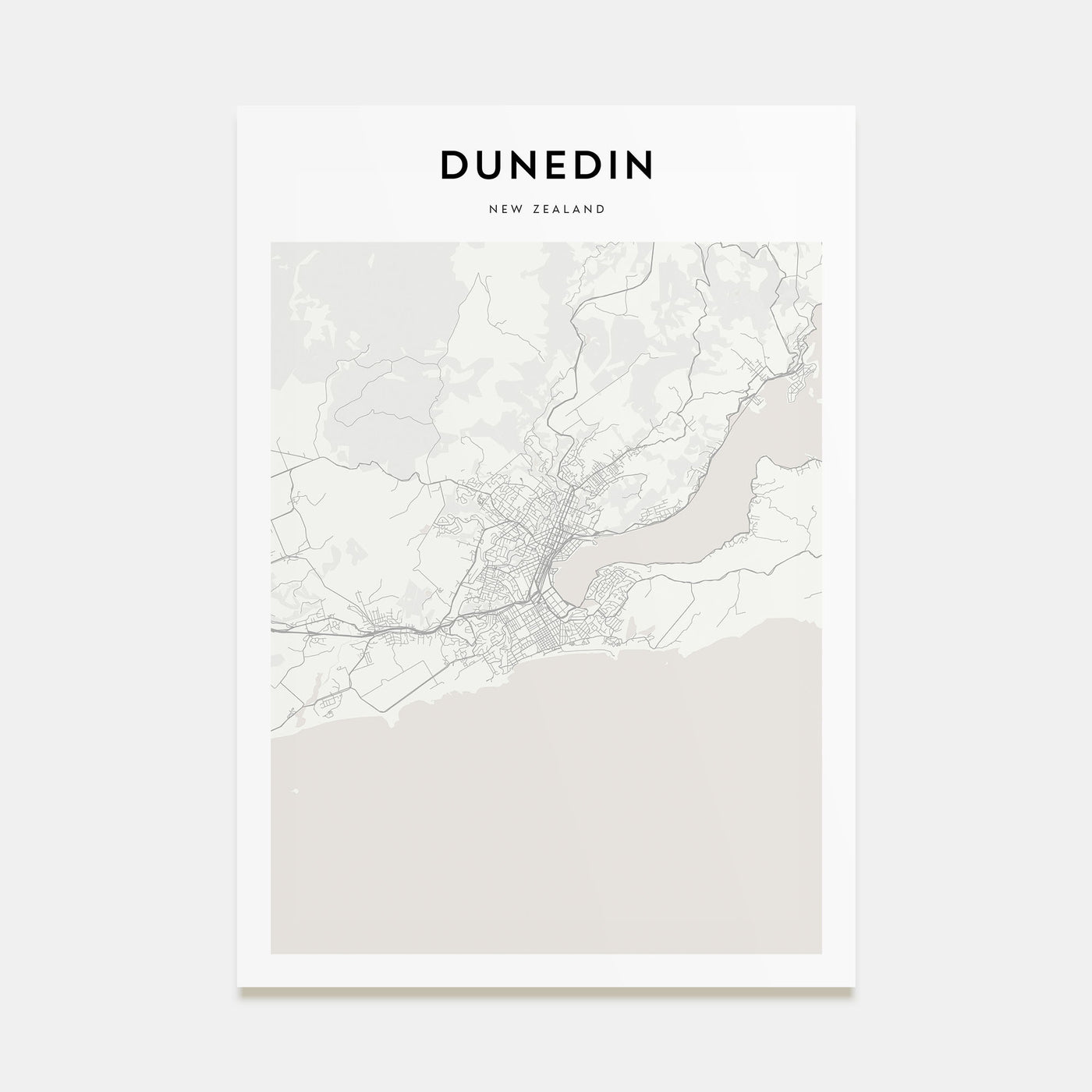 Dunedin Map Portrait Poster