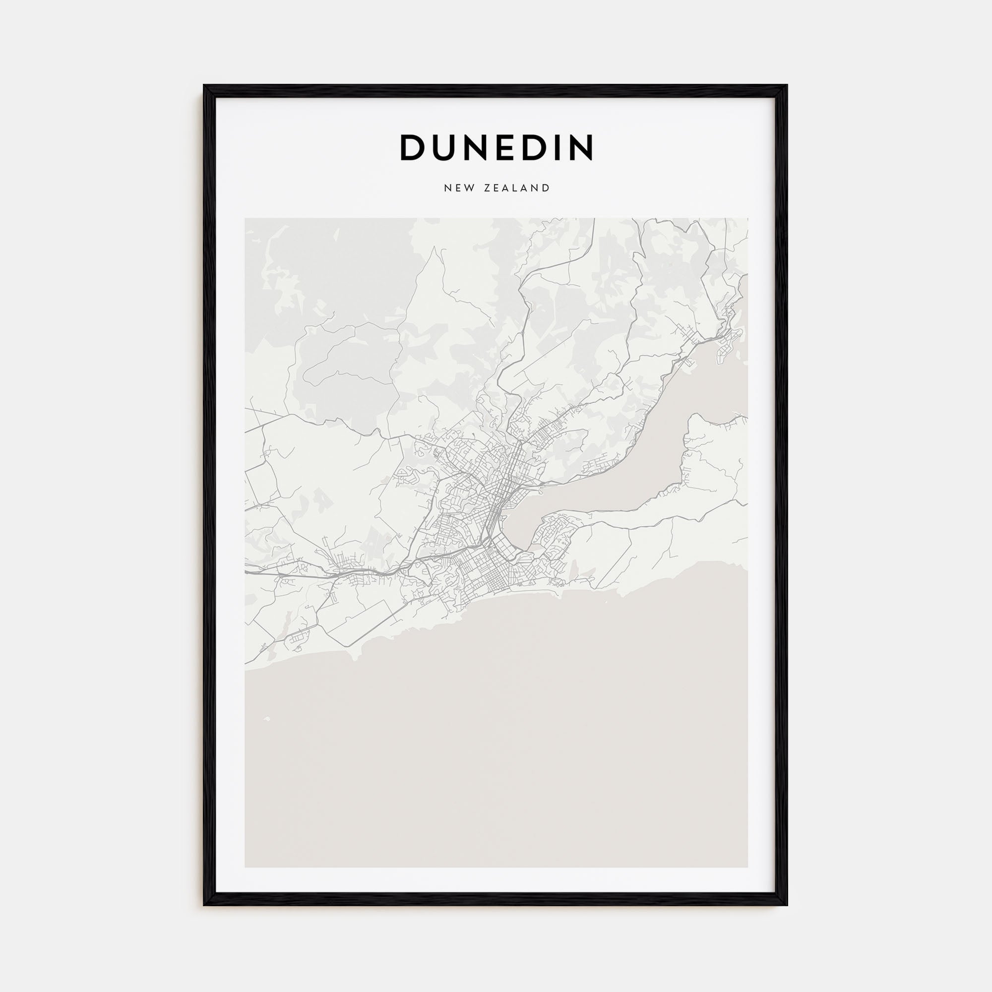 Dunedin Map Portrait Poster
