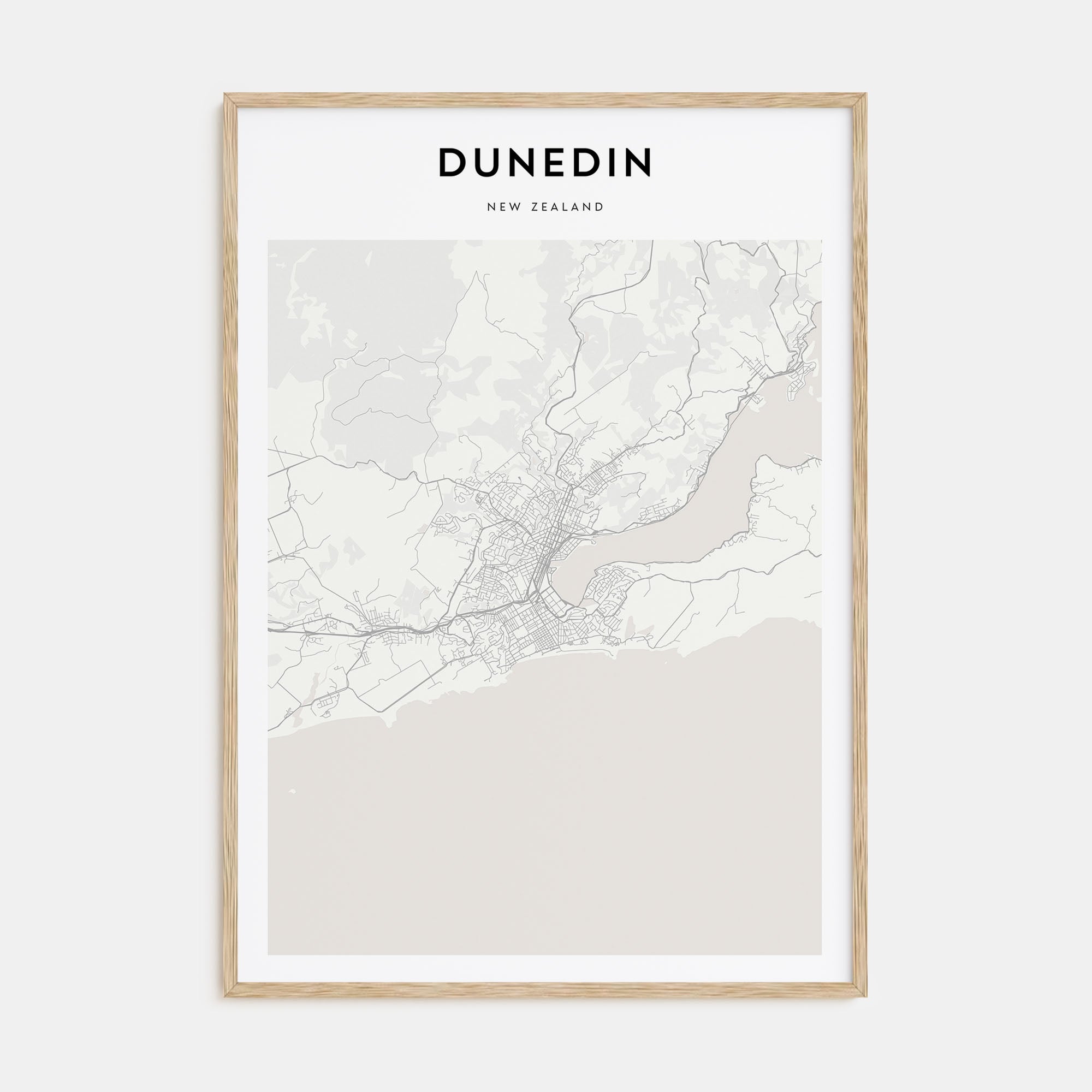 Dunedin Map Portrait Poster