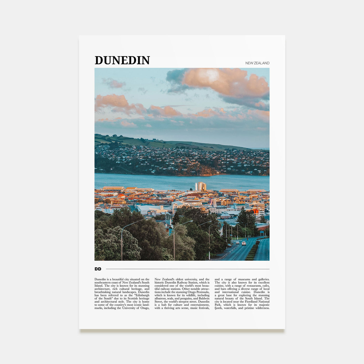 Dunedin Travel Color No 1 Poster