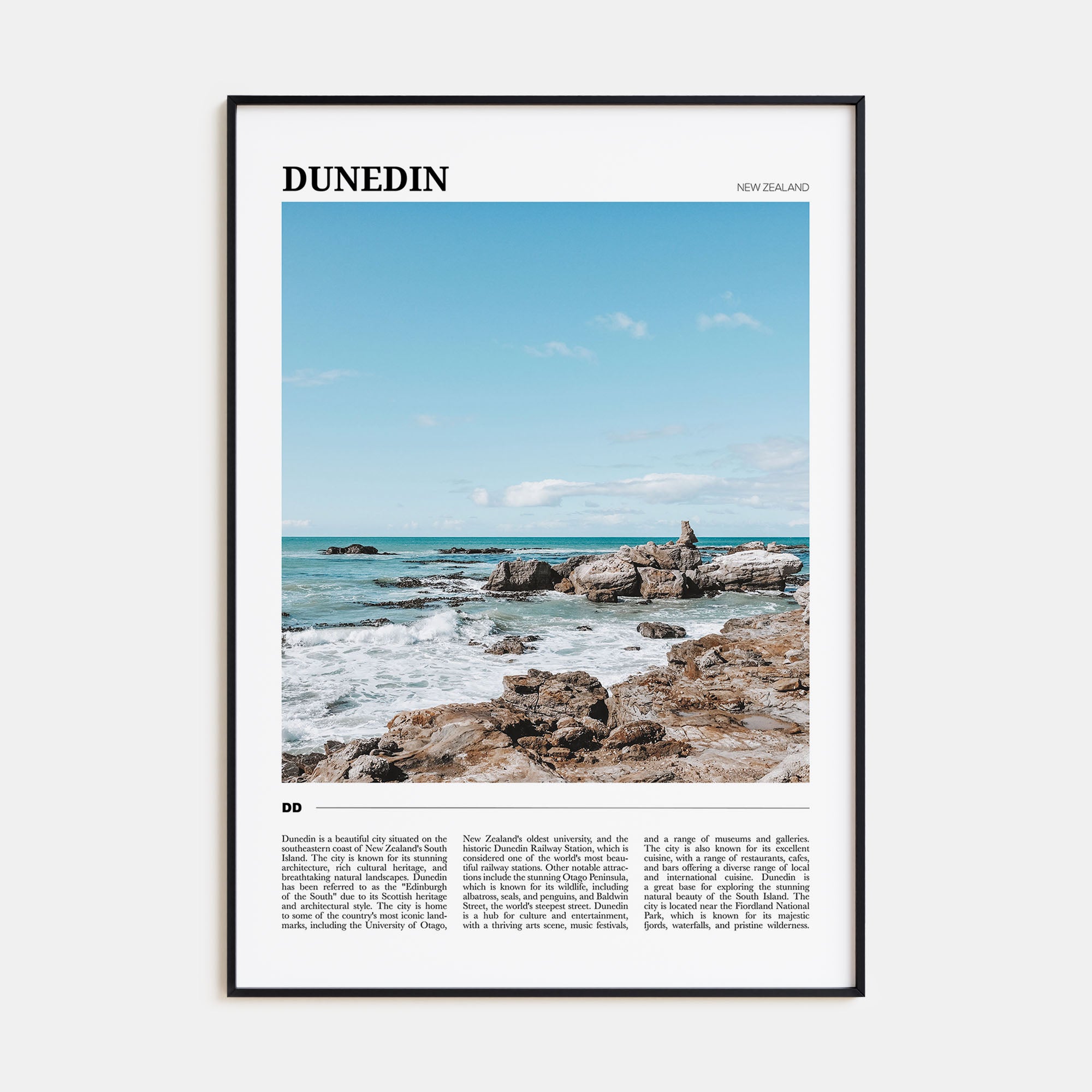 Dunedin Travel Color No 2 Poster