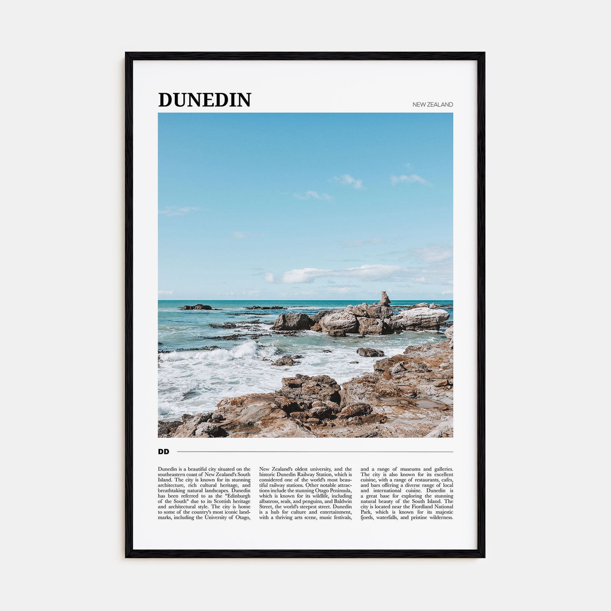 Dunedin Travel Color No 2 Poster