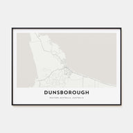 Dunsborough Map Landscape Poster