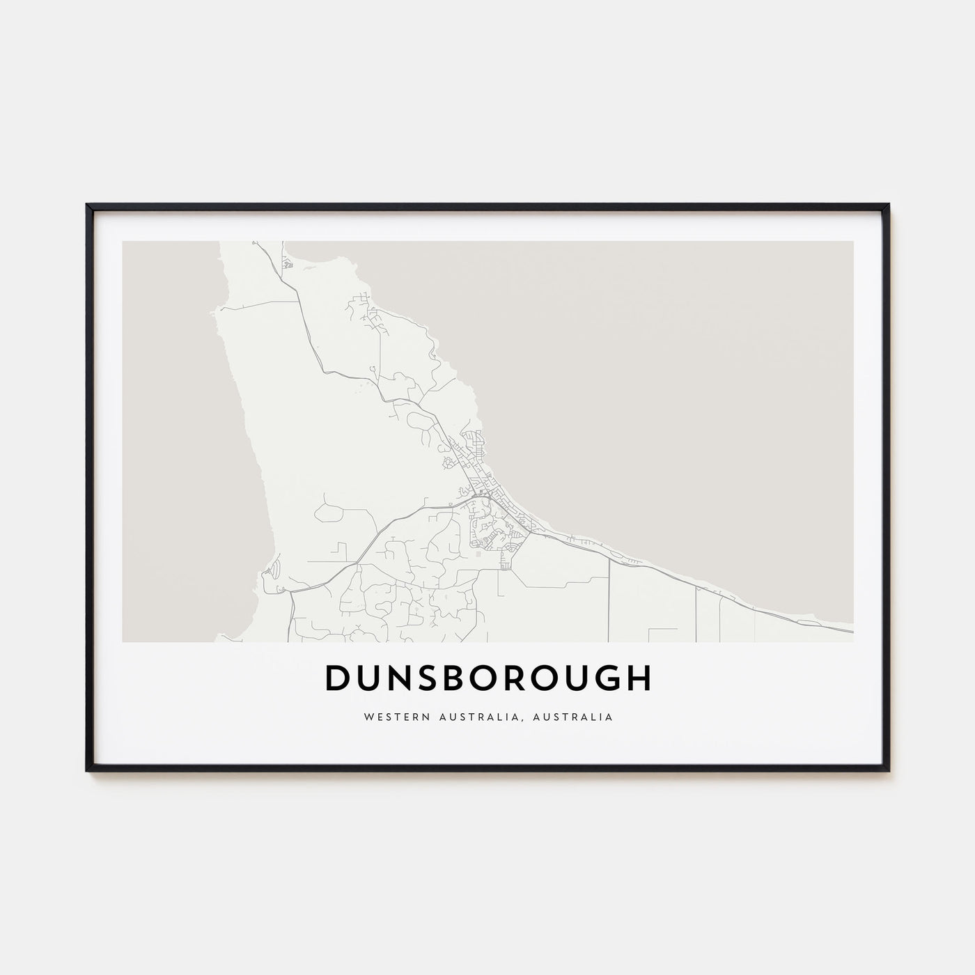 Dunsborough Map Landscape Poster
