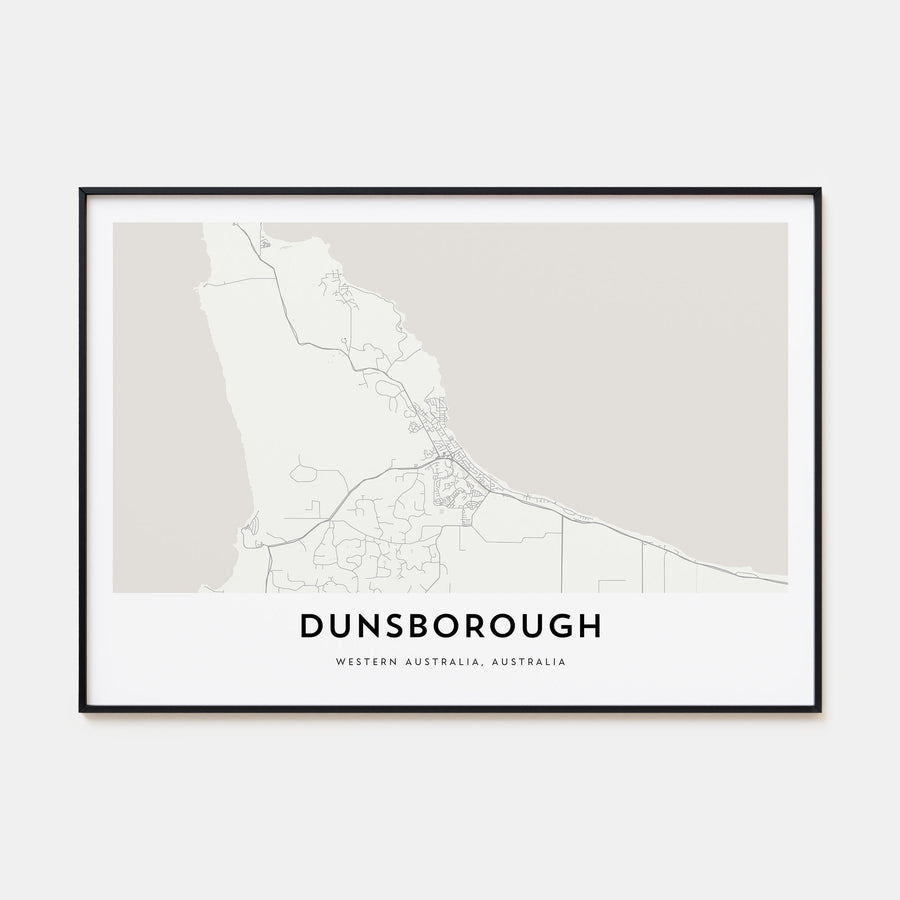 Dunsborough Map Landscape Poster