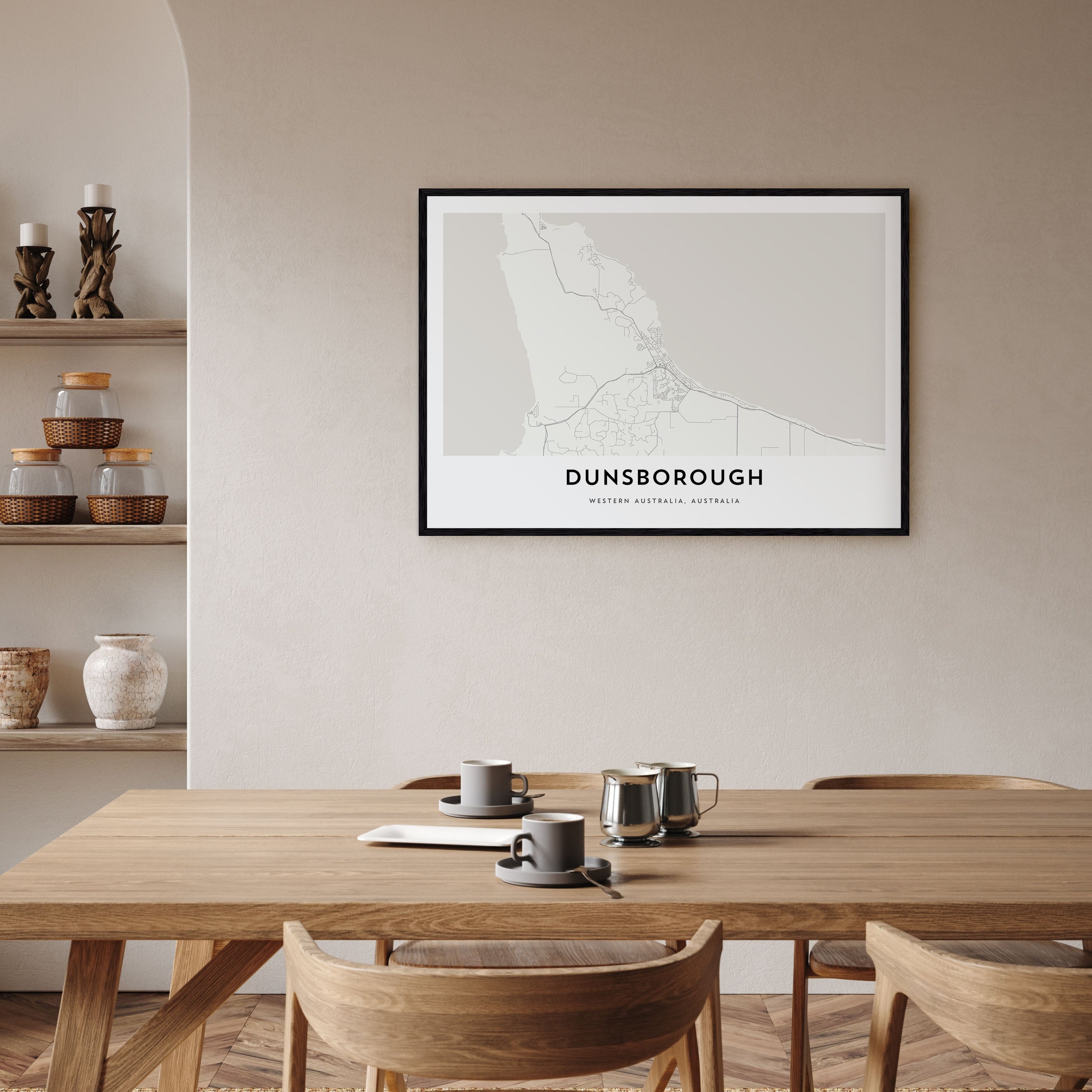 Dunsborough Map Landscape Poster