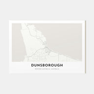 Dunsborough Map Landscape Poster