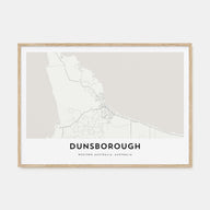 Dunsborough Map Landscape Poster