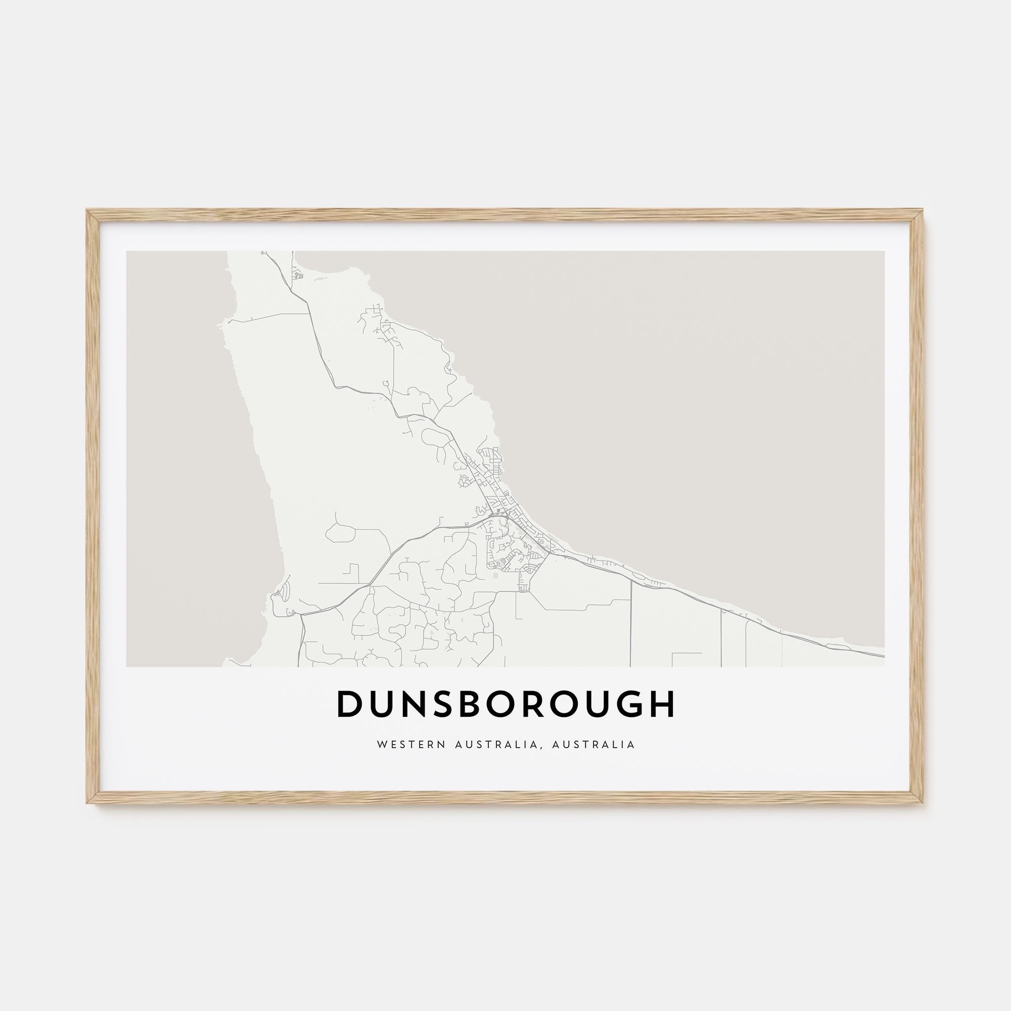 Dunsborough Map Landscape Poster