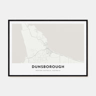 Dunsborough Map Landscape Poster