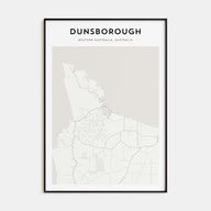Dunsborough Map Portrait Poster