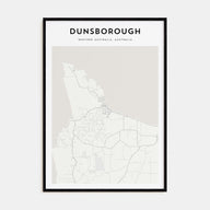 Dunsborough Map Portrait Poster