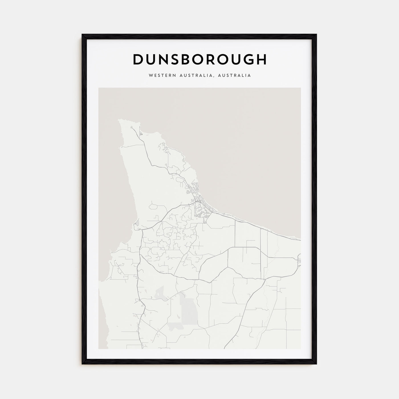Dunsborough Map Portrait Poster