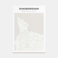 Dunsborough Map Portrait Poster