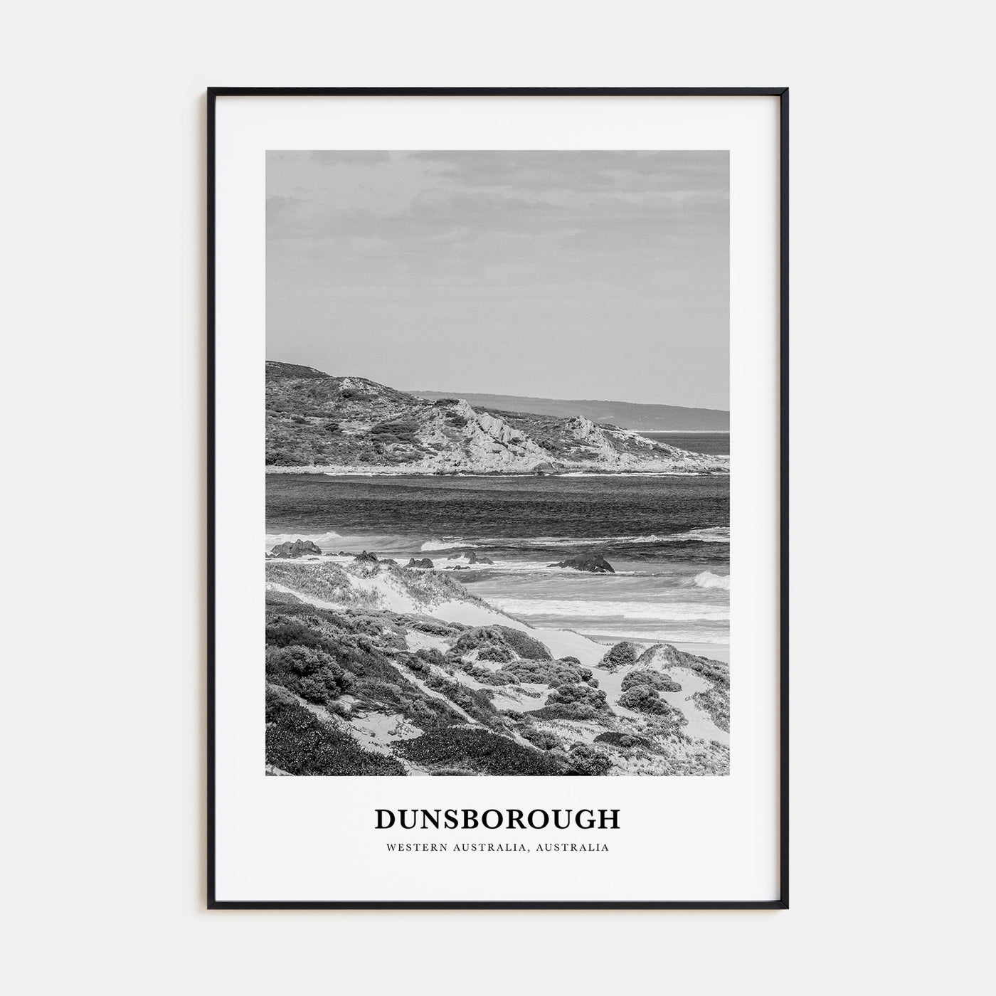 Dunsborough Portrait B&W Poster