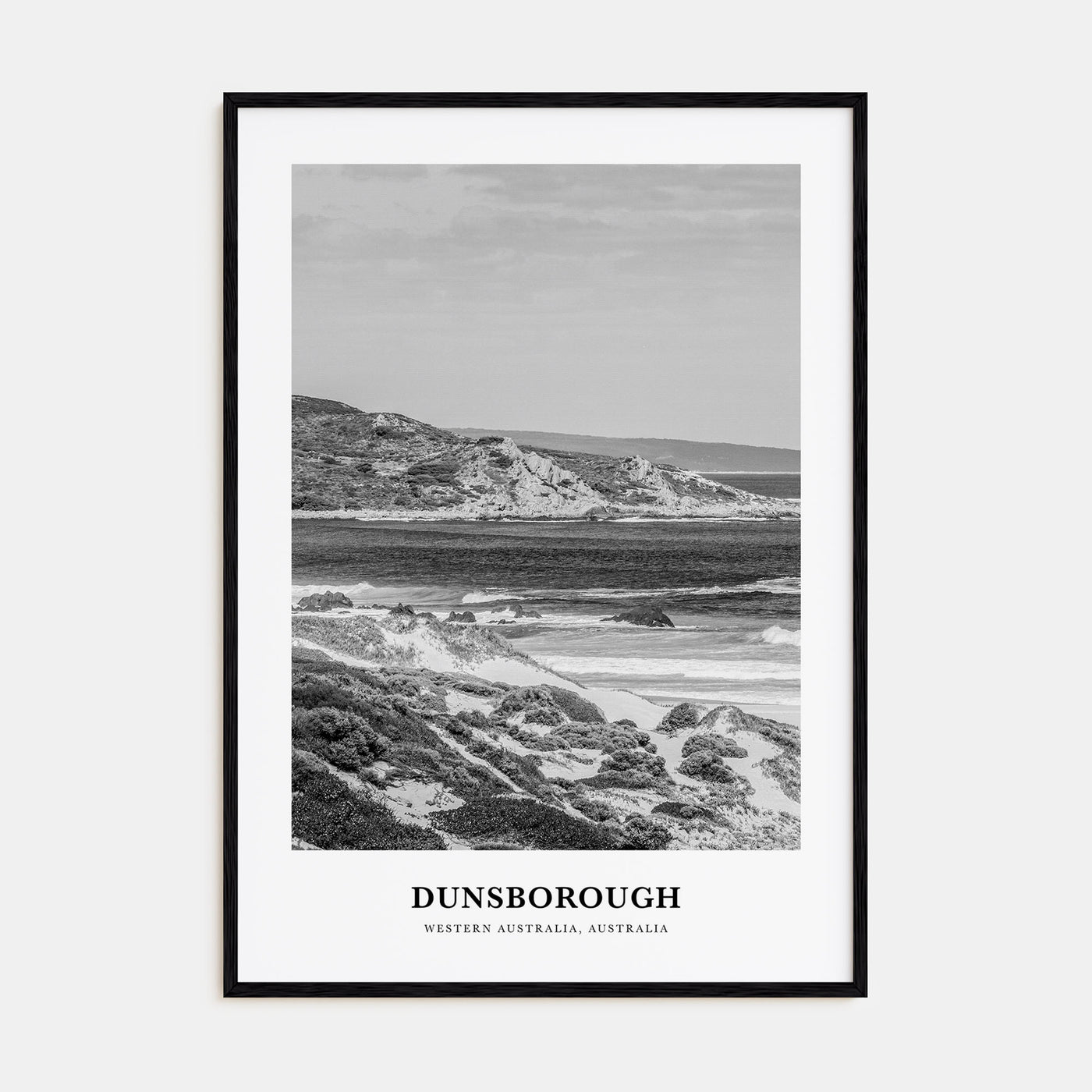 Dunsborough Portrait B&W Poster