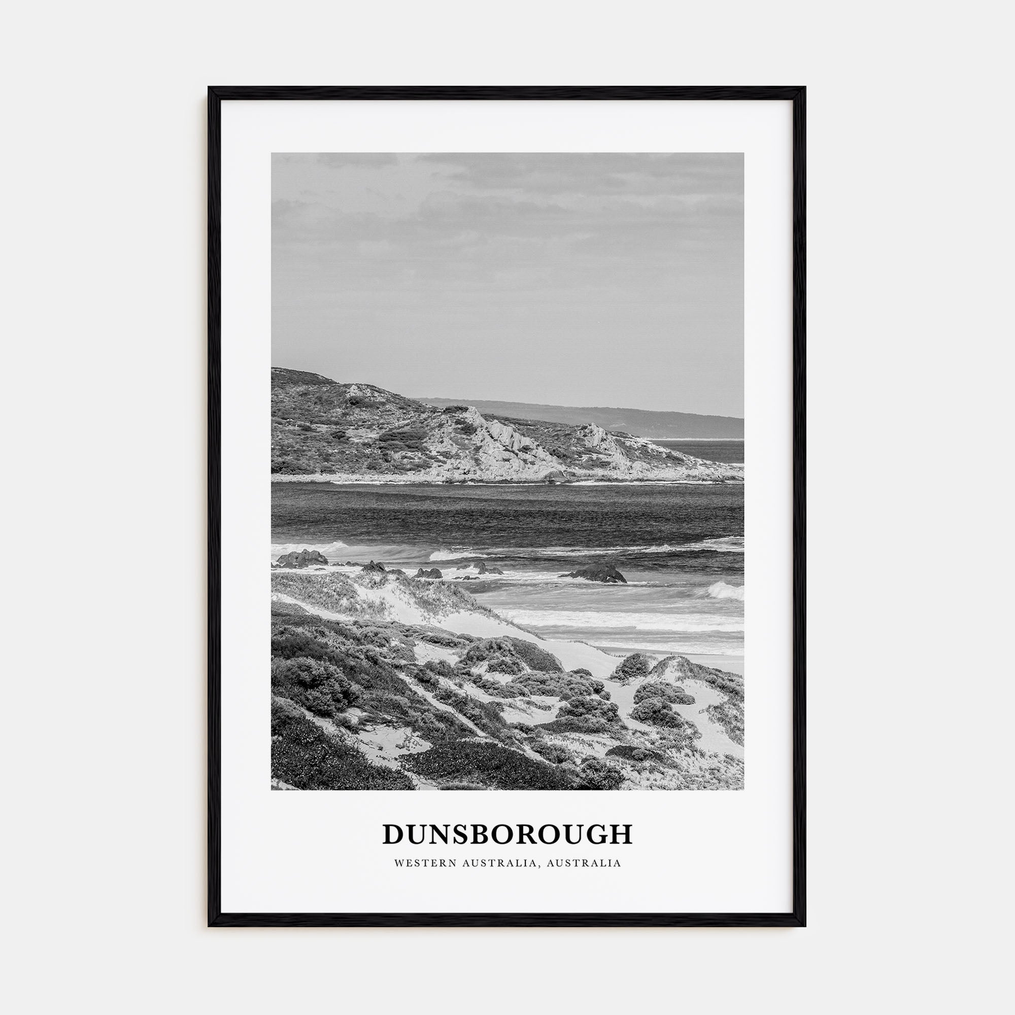 Dunsborough Portrait B&W Poster
