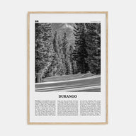 Durango, Colorado Travel B&W Poster