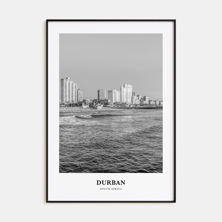 Durban Portrait B&W Poster