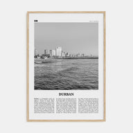 Durban Travel B&W Poster