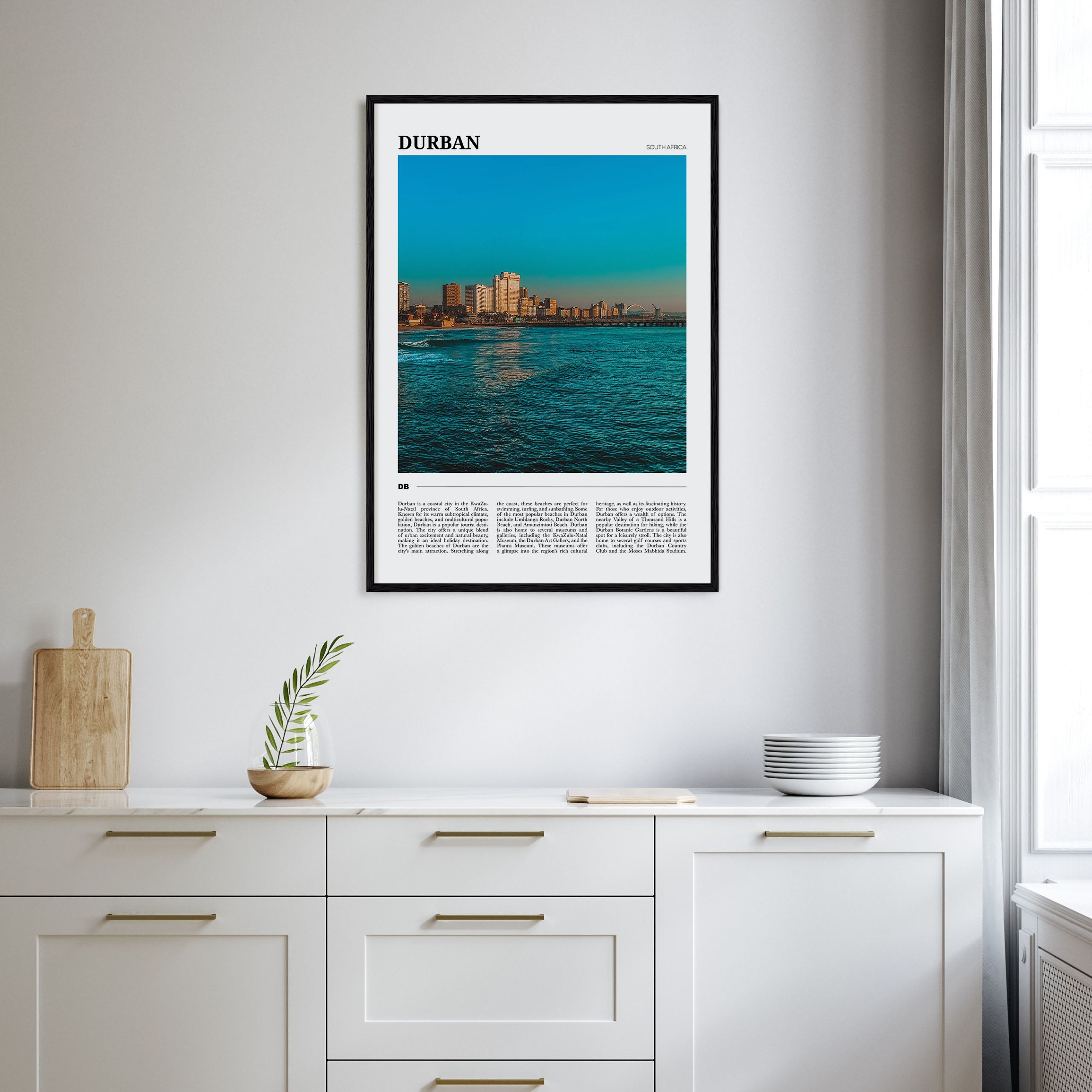 Durban Travel Color Poster