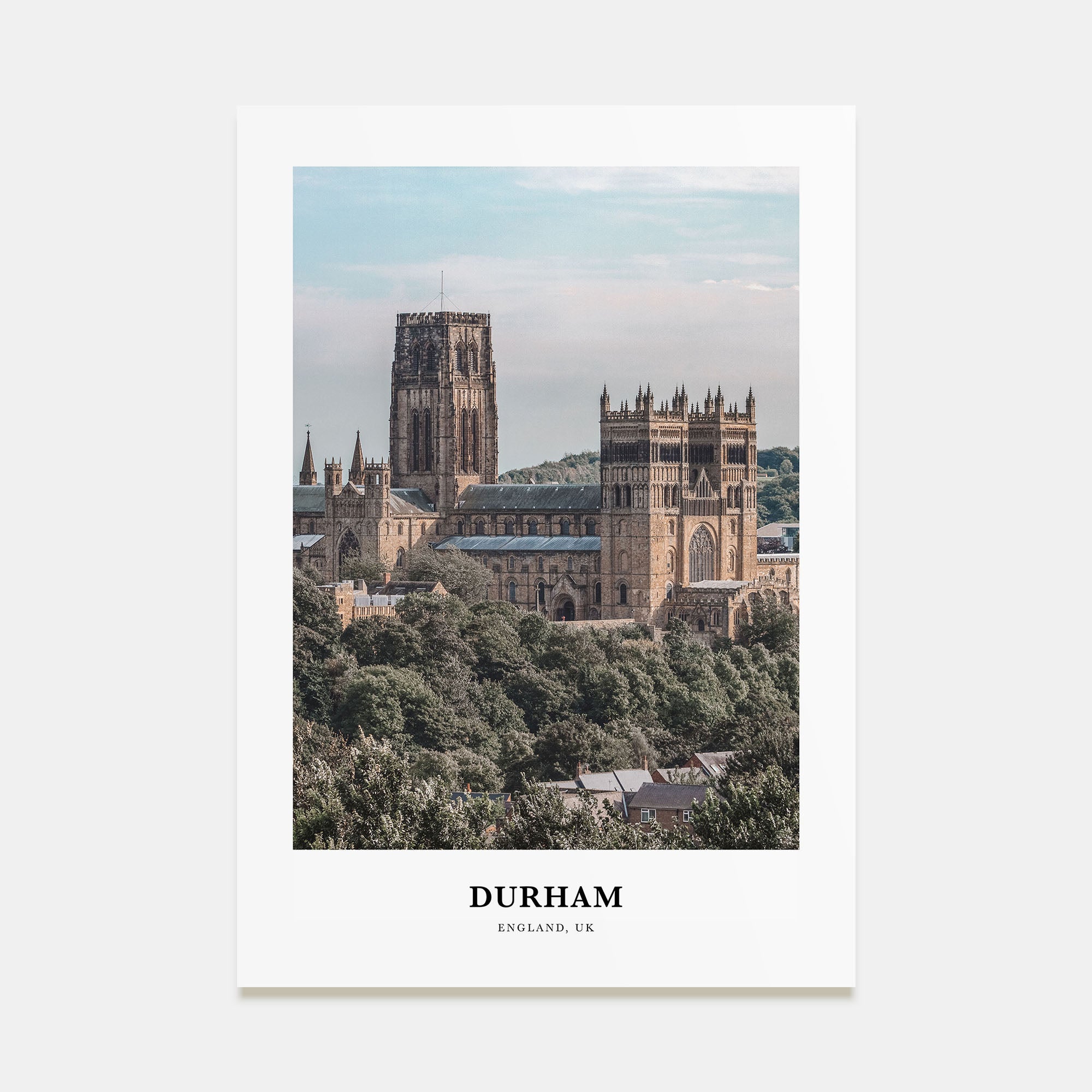 Durham, England Portrait Color Poster