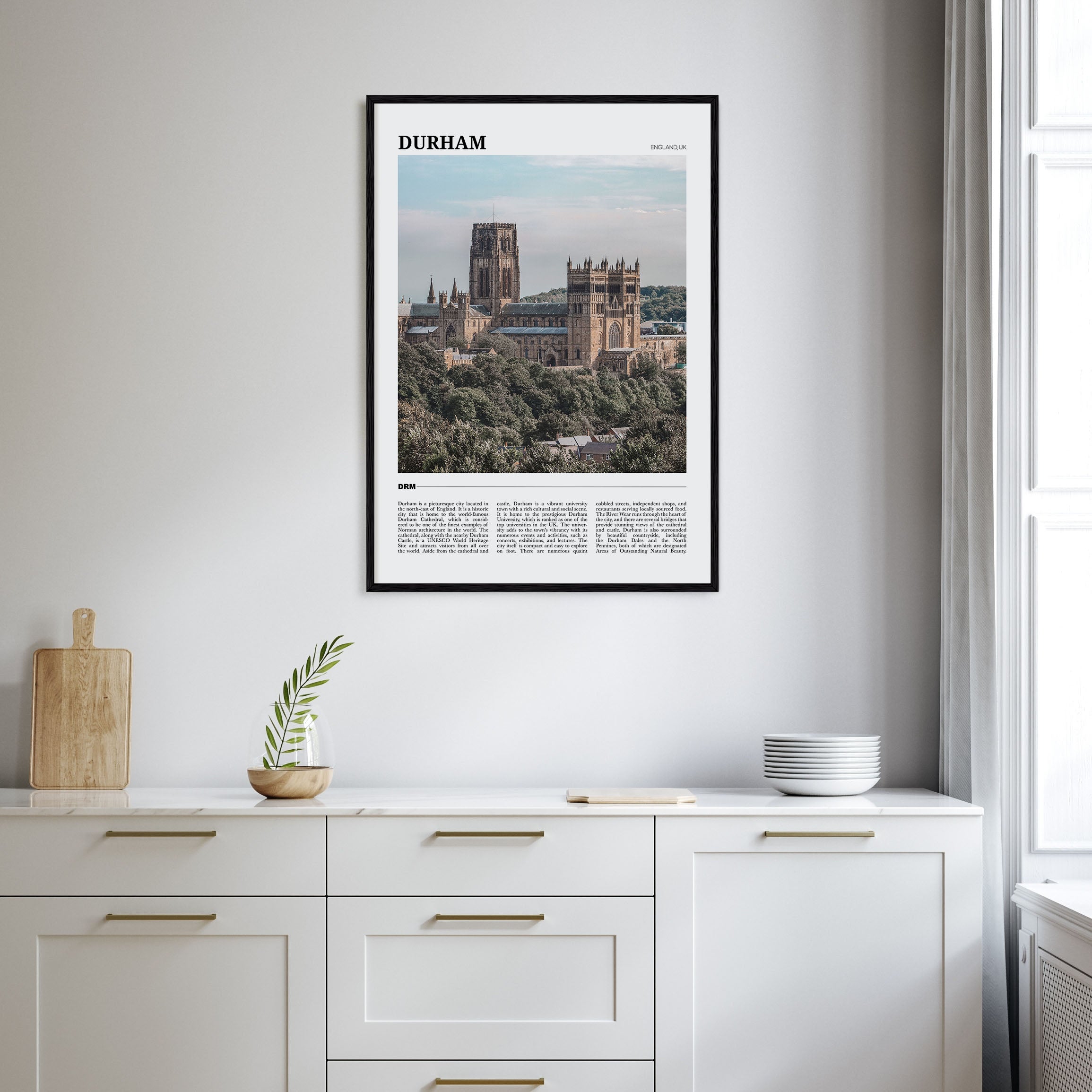 Durham, England Travel Color Poster