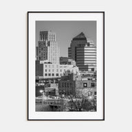 Durham, North Carolina Photo B&W Poster