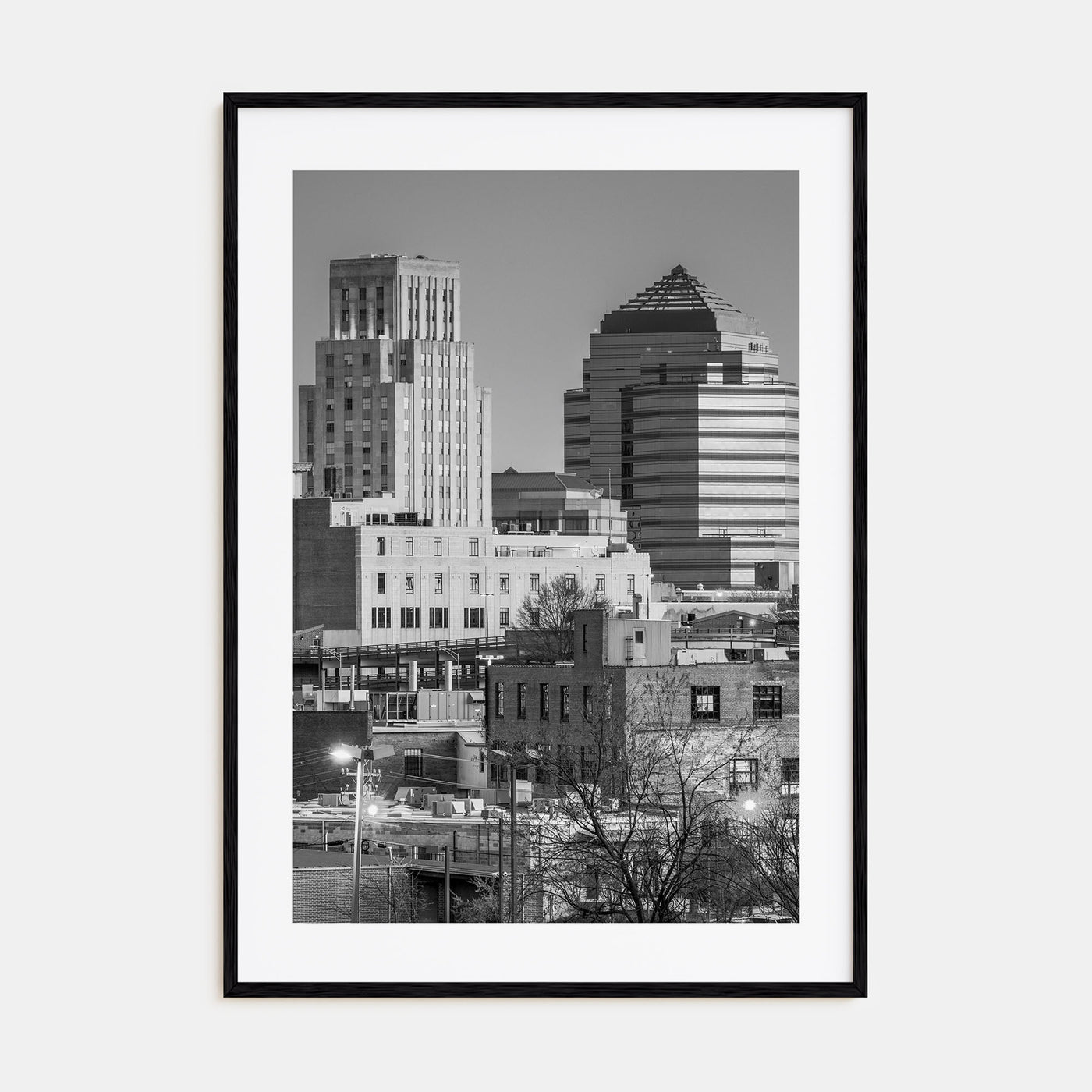 Durham, North Carolina Photo B&W Poster