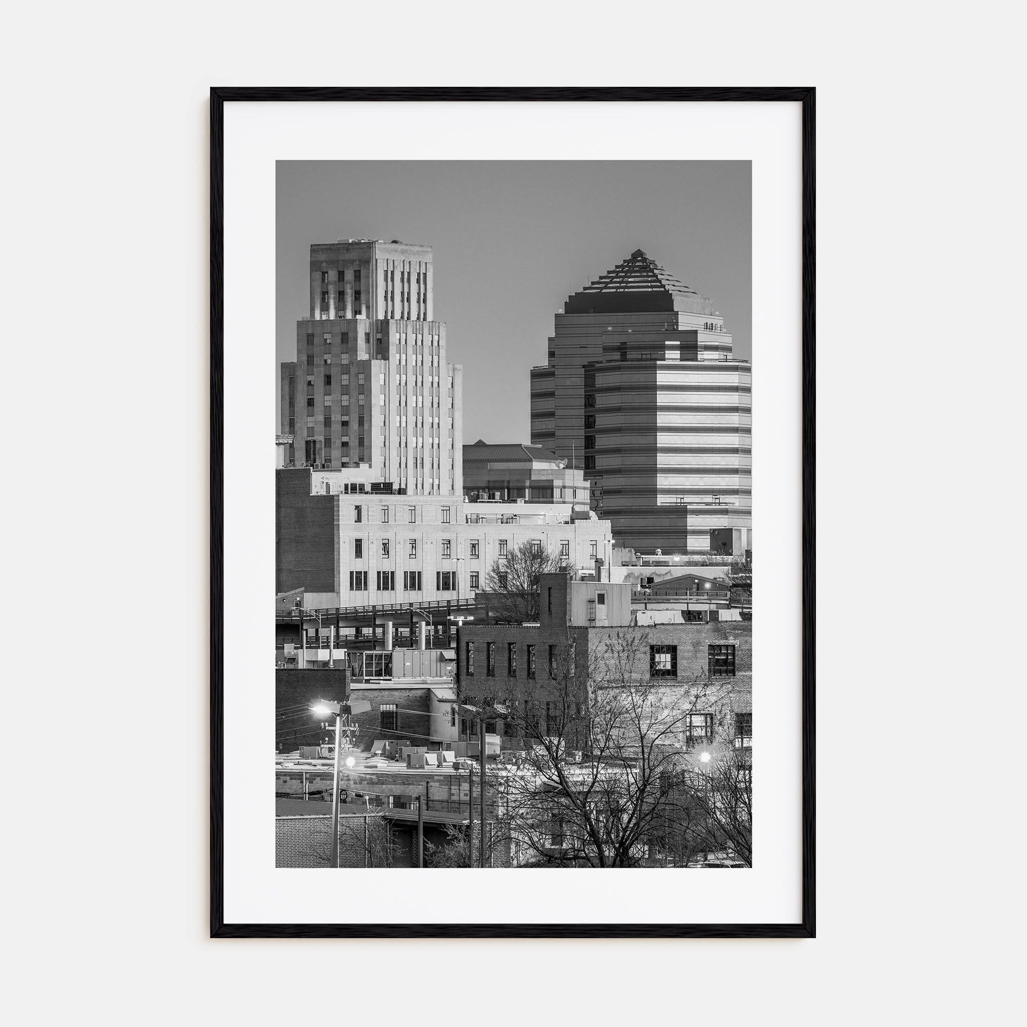 Durham, North Carolina Photo B&W Poster