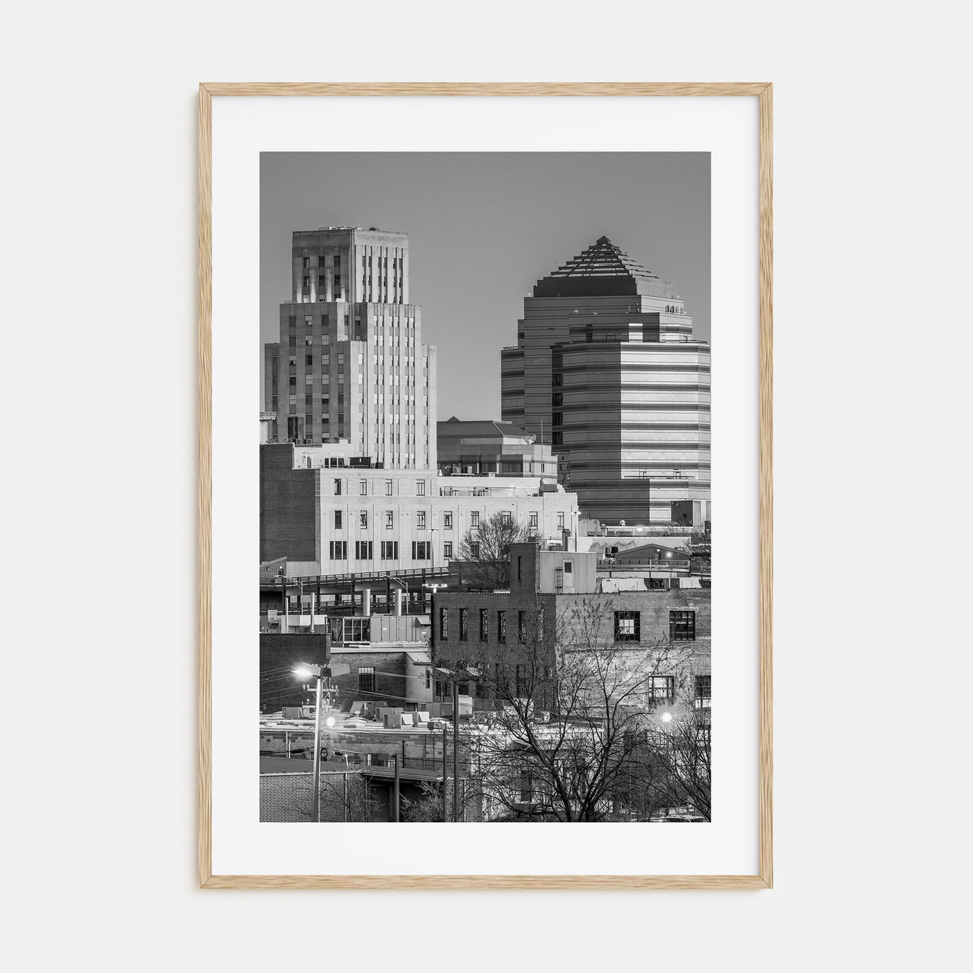 Durham, North Carolina Photo B&W Poster