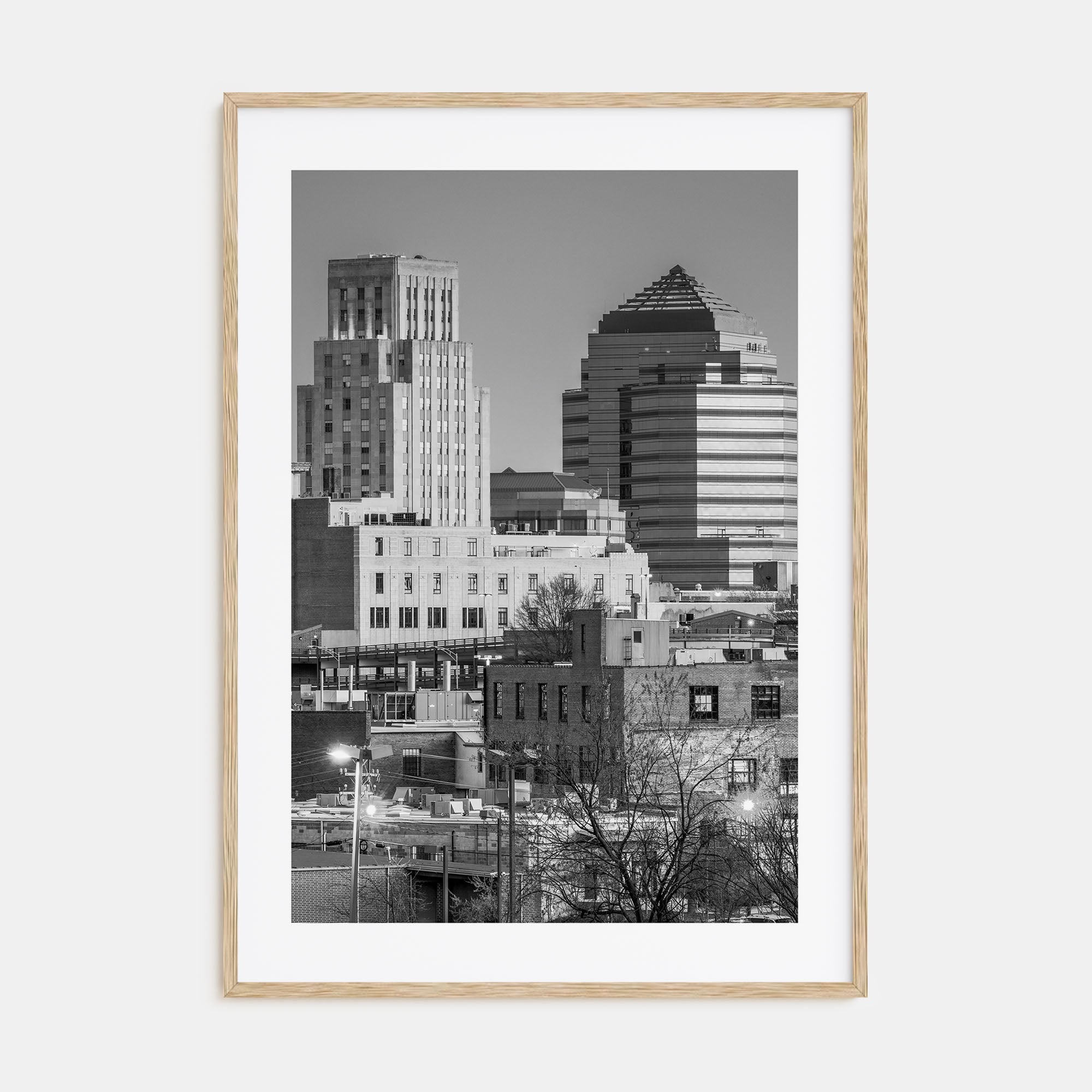 Durham, North Carolina Photo B&W Poster