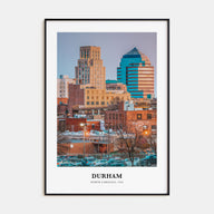 Durham, North Carolina Portrait Color Poster