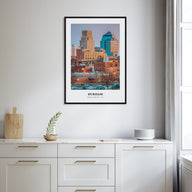 Durham, North Carolina Portrait Color Poster
