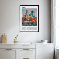 Durham, North Carolina Travel Color Poster