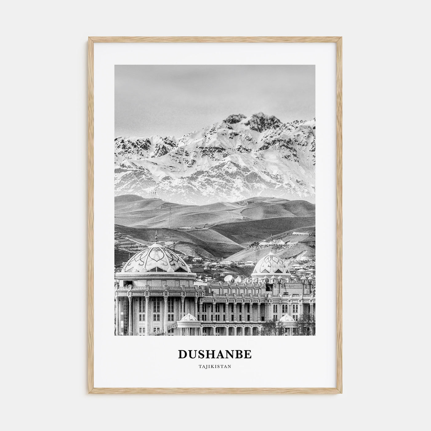 Dushanbe Portrait B&W Poster