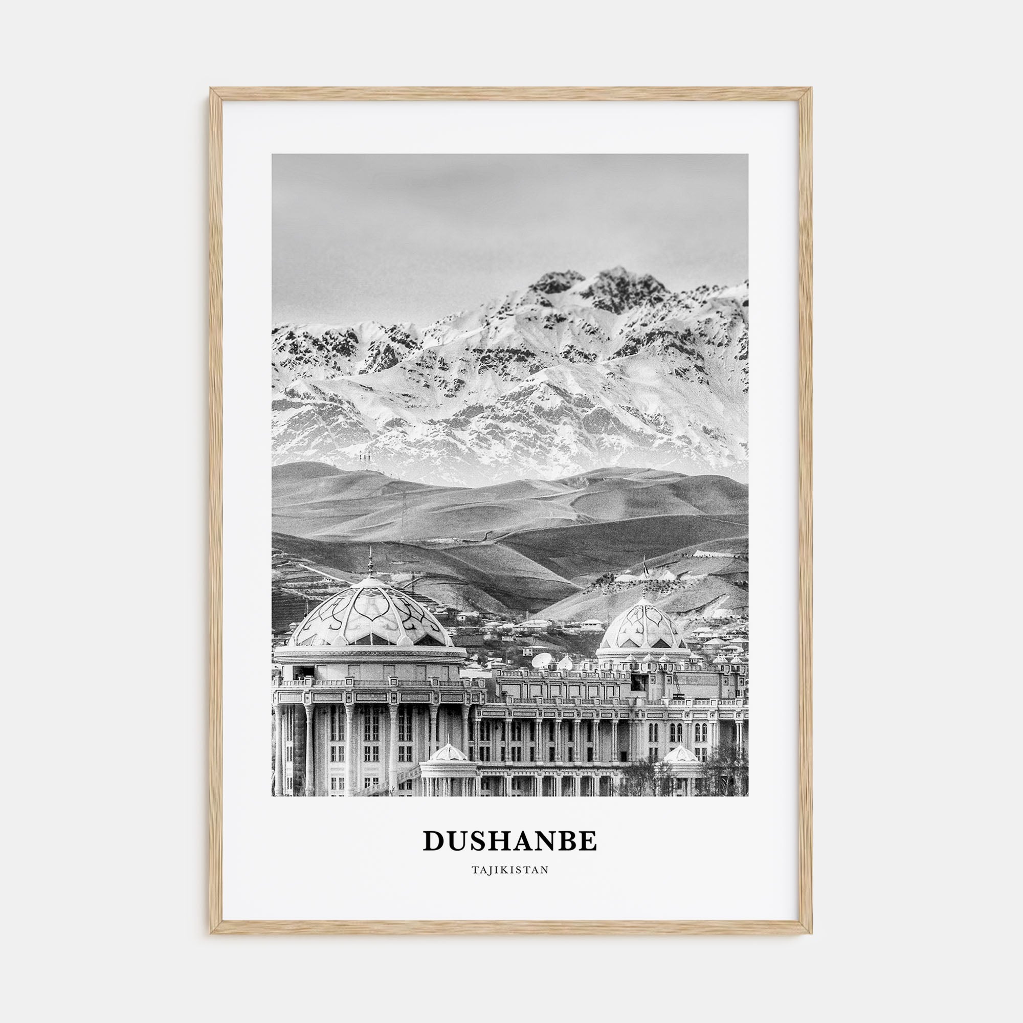 Dushanbe Portrait B&W Poster