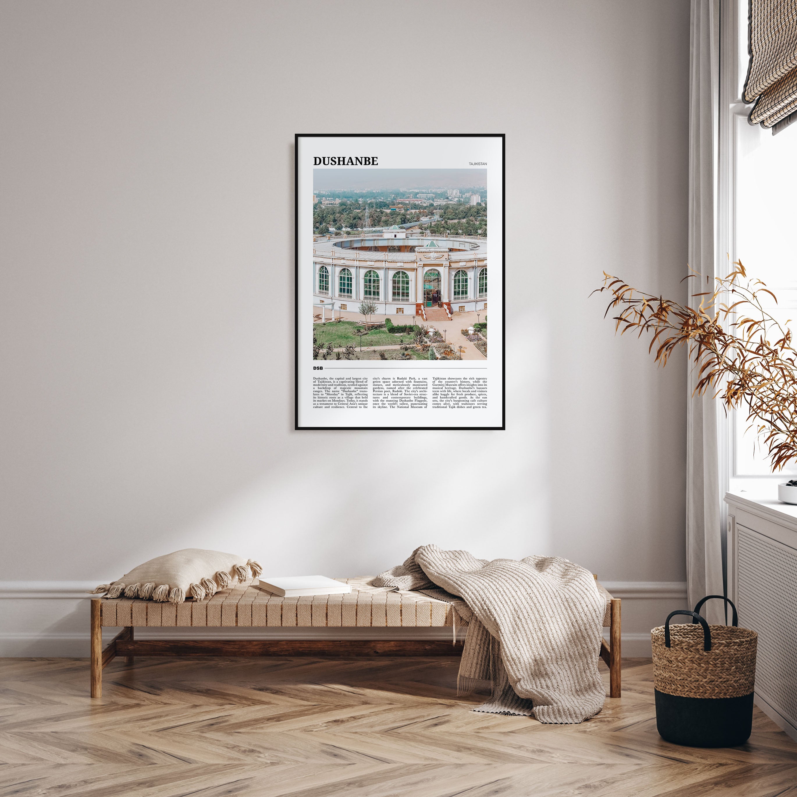 Dushanbe Travel Color Poster