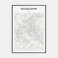 Düsseldorf Map Portrait Poster