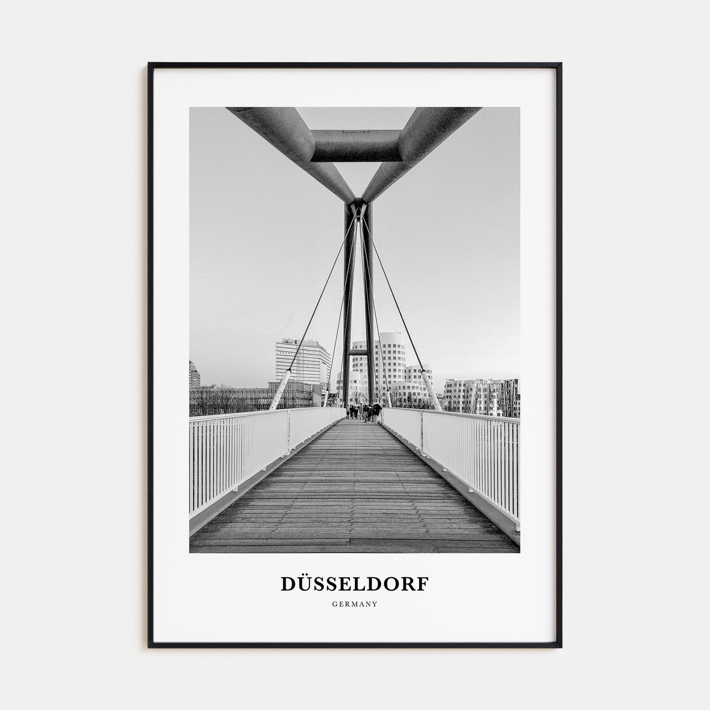 Düsseldorf Portrait B&W No 1 Poster