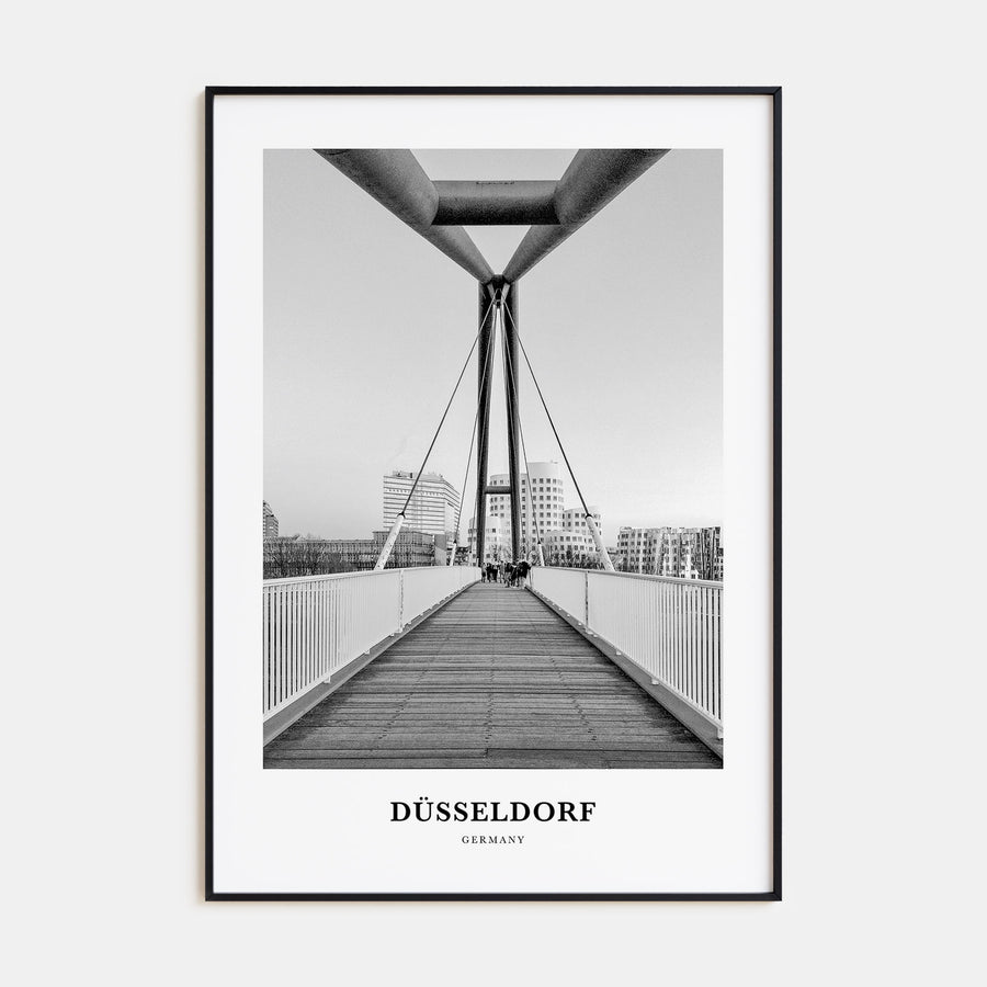 Düsseldorf Portrait B&W No 1 Poster