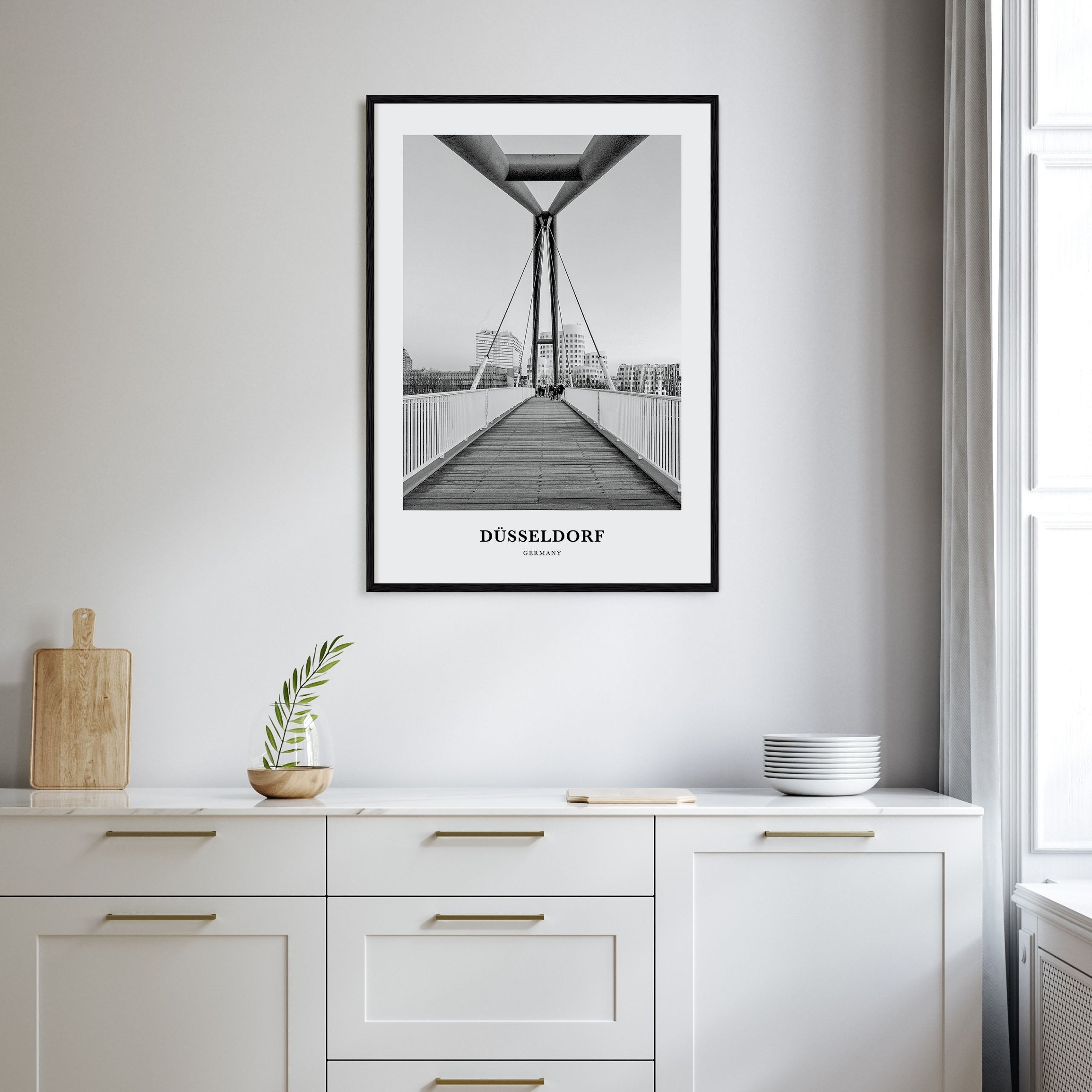 Düsseldorf Portrait B&W No 1 Poster