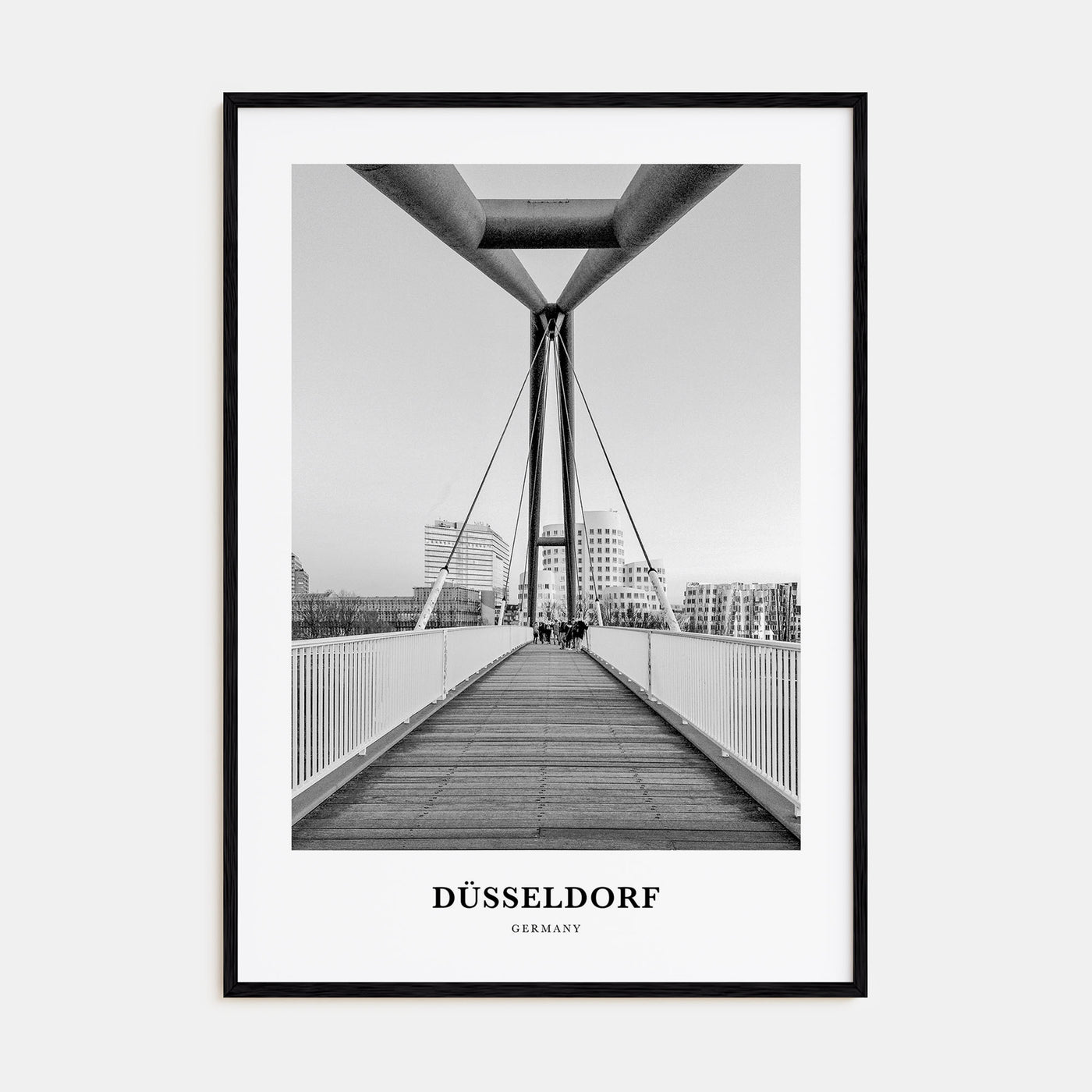 Düsseldorf Portrait B&W No 1 Poster