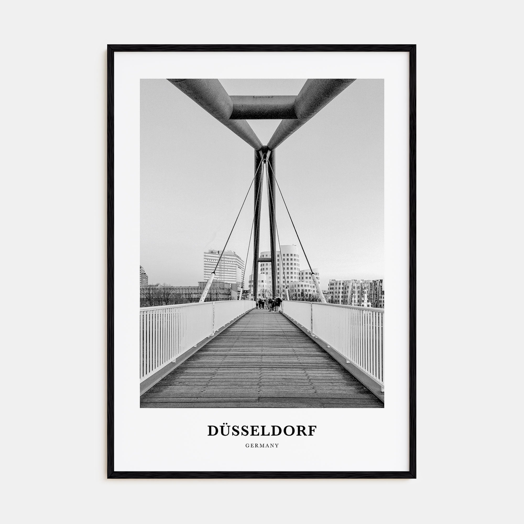 Düsseldorf Portrait B&W No 1 Poster