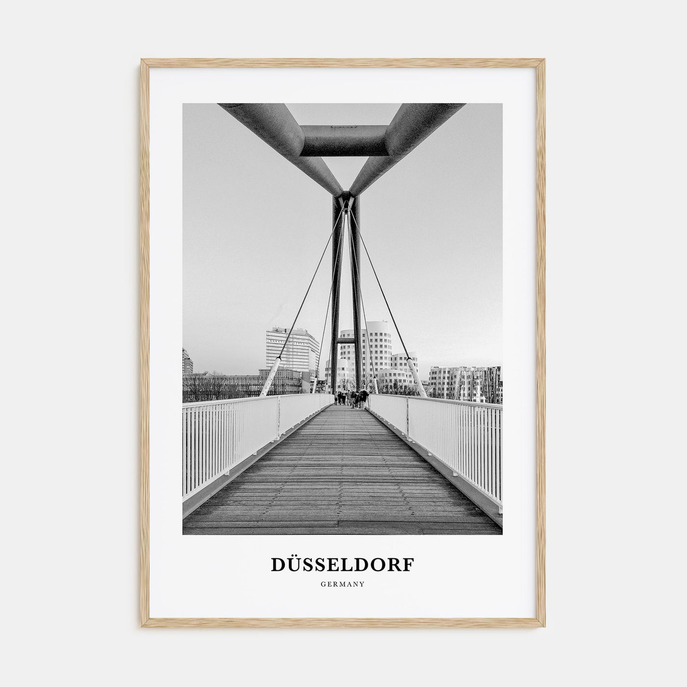 Düsseldorf Portrait B&W No 1 Poster