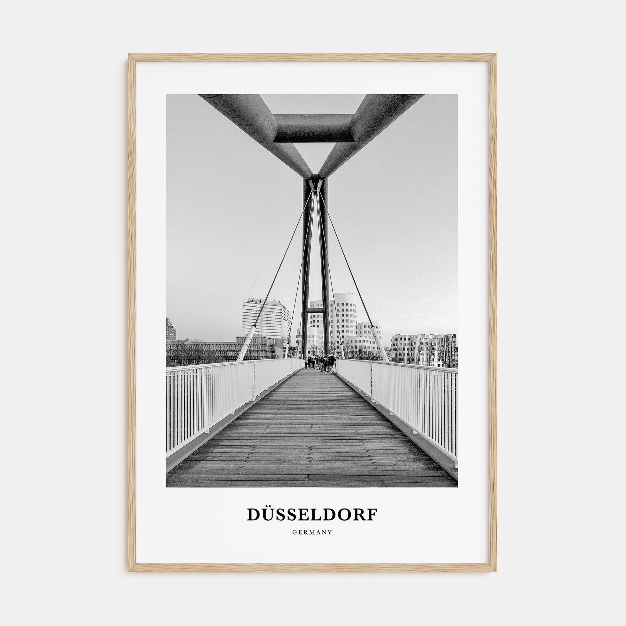 Düsseldorf Portrait B&W No 1 Poster